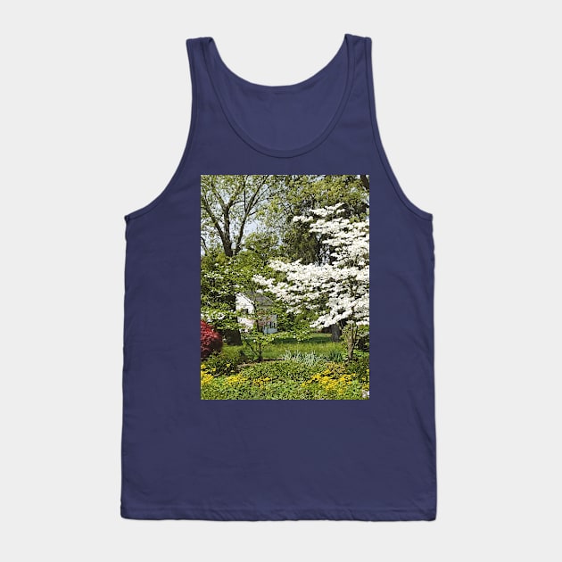 Dogwood in Front of White House Tank Top by SusanSavad